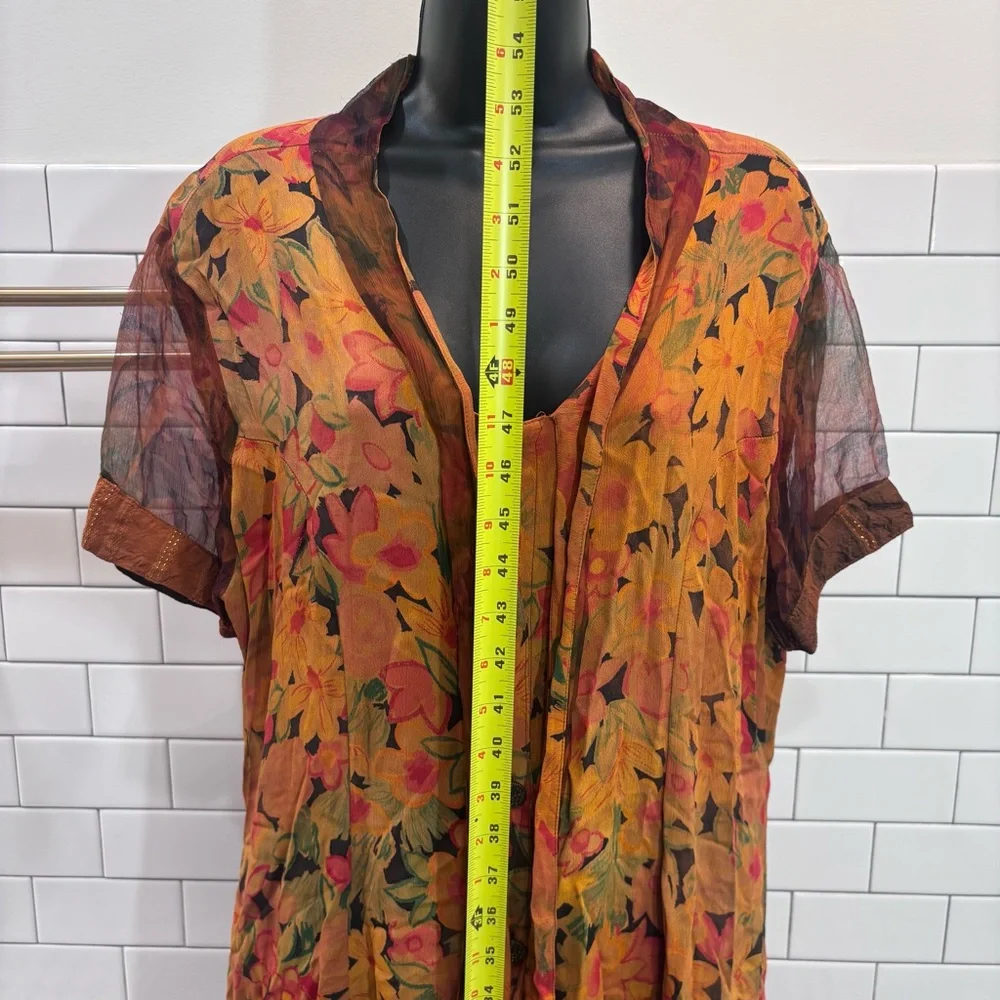 Vintage Floral Maxi Dress - Picture 5 of 7